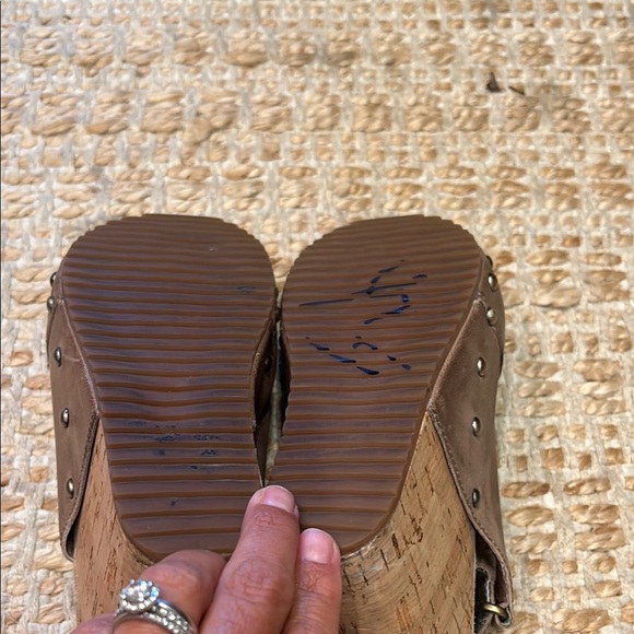 Antelope Brown Wedge Sandals - Picture 11 of 11